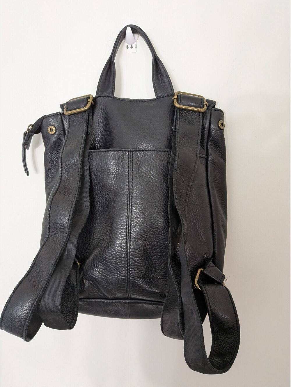 American Leather Co. Leather Backpack Black - Picture 9 of 9